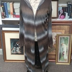 Cubism Long Brown Ombre Cardigan Size S/M